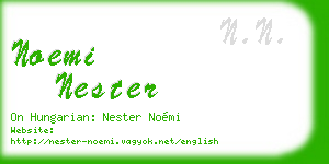 noemi nester business card
